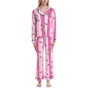Room Service Womens  2Pc Charlotte Sleep Set, Pink